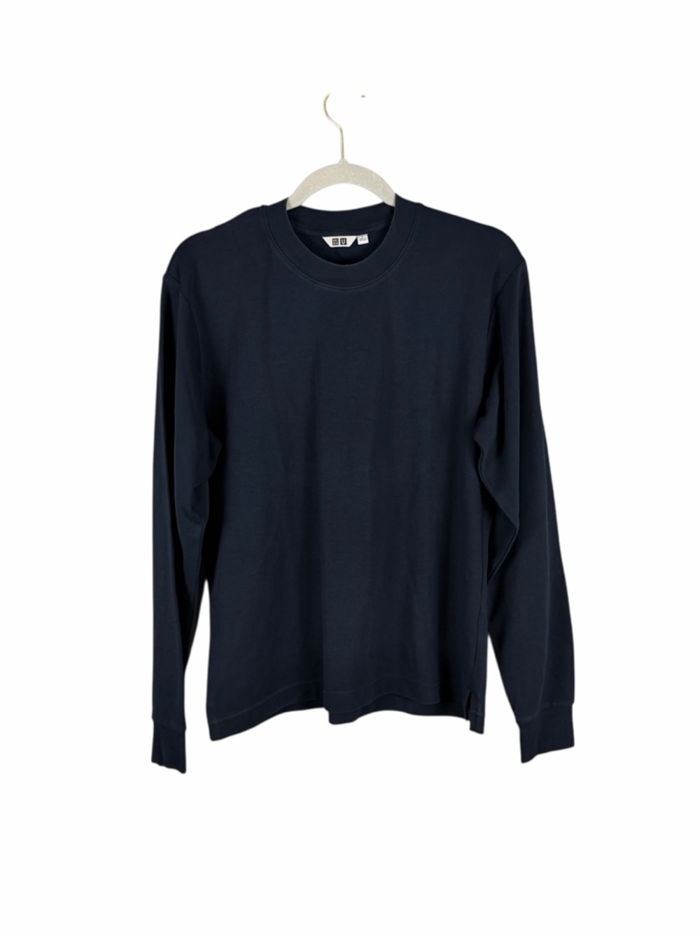 Uniqlo U Navy Long Sleeve Crewneck T-Shirt Minimal Basic Size S